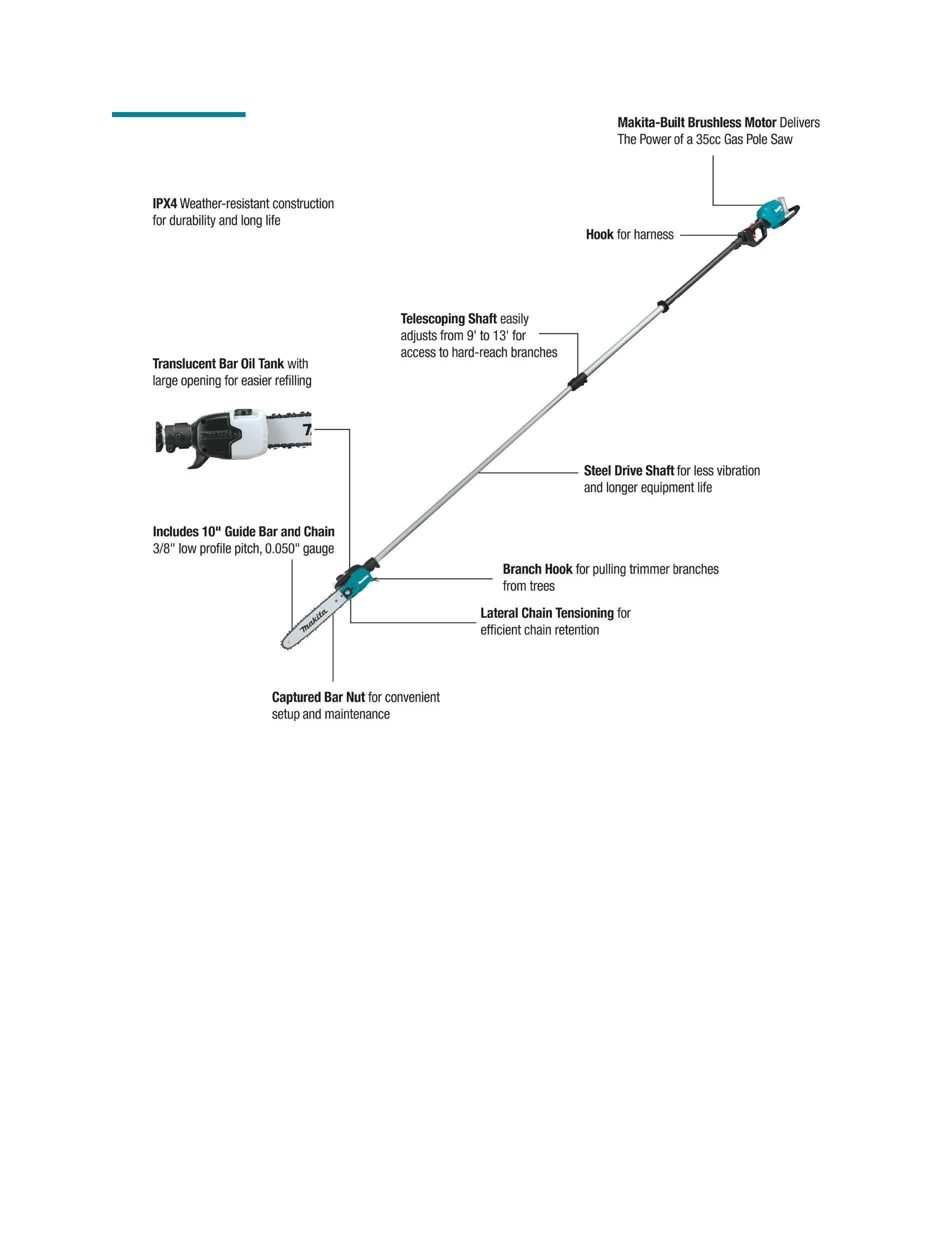 Rental store for 40v 10  TELESCOPING POLE SAW to 13 feet in Morgan Hill CA